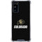 University of Colorado CU Logo on Black Galaxy S20 FE Clear Case